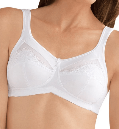 Amoena Isadora Wire-Free Mastectomy Bra - White