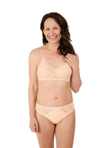 Amoena Emma Wired Mastectomy Bra - Peach