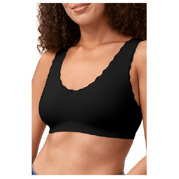 Amoena Kitty Seamless Cotton Bra Black