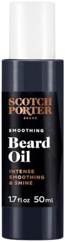 Scotch Porter Smoothing Beard Oil | Seals in Moisture and Smooths Flyaways for a Frizz-Free, Healthier-Looking Beard with All-Day Shine | Original Scent | 1.7 oz. Bottle
