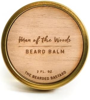 TBB Man of the Woods Beard Balm for Men | Tame & Style Your Beard | Beard Conditioner with Shea Butter, Jojoba Oil, Argan Oil (2 Oz.)