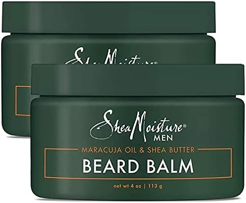 SheaMoisture Mens Skin Care, Beard Balm with Natural Ingredients, Shea Butter and Maracuja Oil to Shape, Smooth & Define Flawless Beard & Facial Hair (2 Pack – 4 Oz Ea)