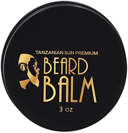 Yulaw Naturals Black Beard Brigady Tanzanian Sun Premium Beard Balm for Men - All Natural Ingredients Beard Styling Balm for Light to Medium Hold - Style Hair Without Greasy Residue - 3oz