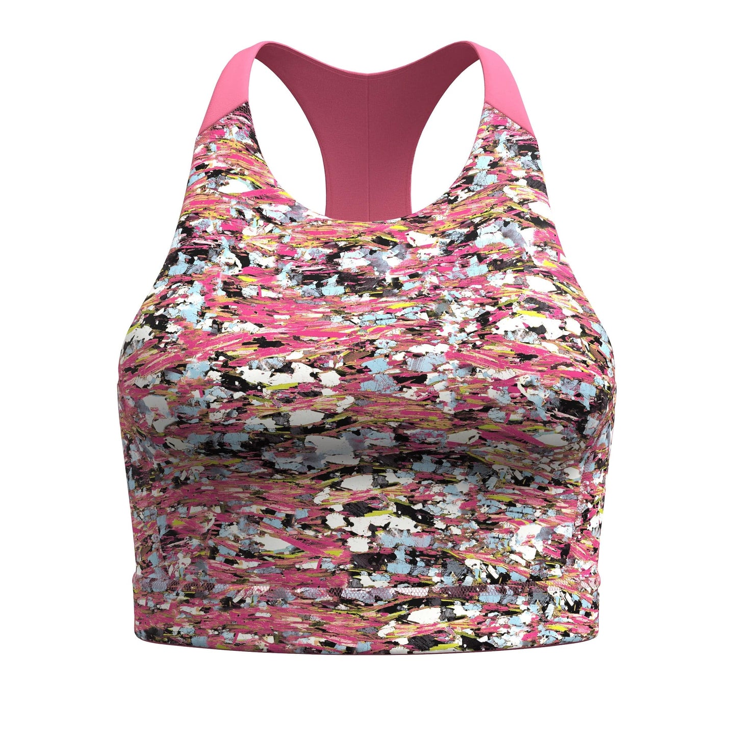 1 Womens Active Crop Bra  -  X-Small / Guava Pink Mica Stone