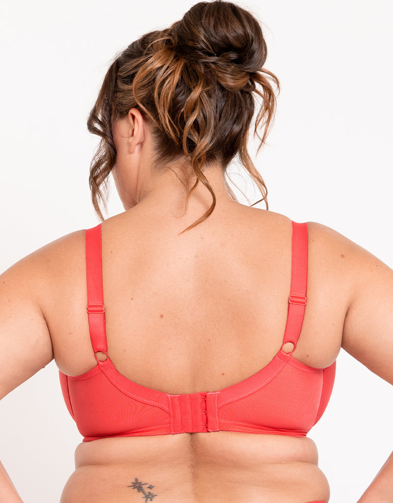 Adella Athena Full Cup Side Support Bra Papaya