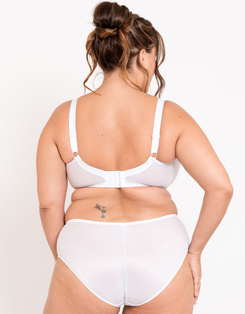 Adella Athena Full Cup Side Support Bra White