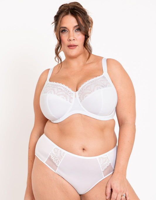 Adella Athena Full Cup Side Support Bra White