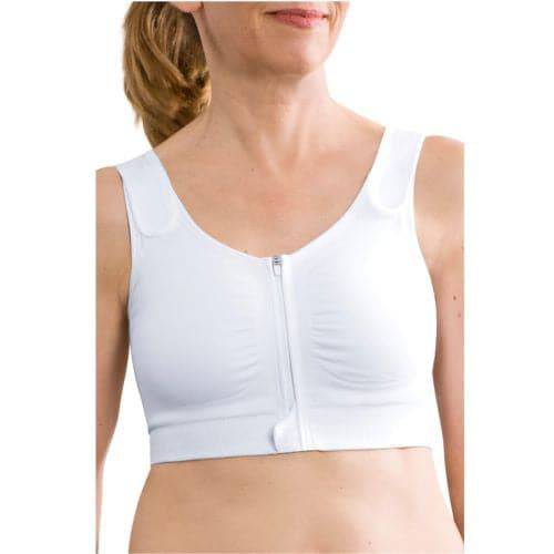 Amoena Leyla Seamless Surgical Bra - White, 44/46 - Open Box