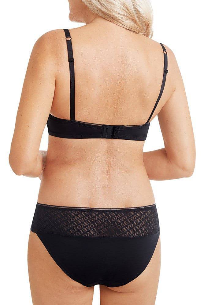 Amoena Be Yourself Padded Wire-Free Bra - Black/Taupe