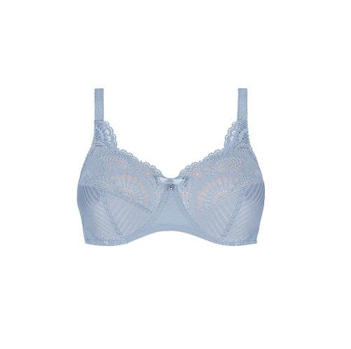 Amoena Karolina Soft Cup Mastectomy Bra - Light Blue/Light Sand