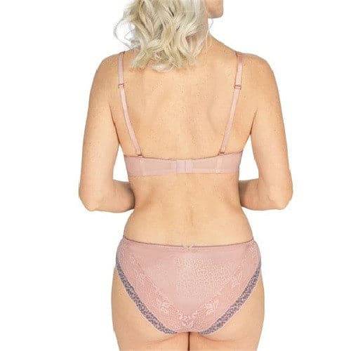 Amoena Cherish Padded Wire-Free Bra - Dreamy Pink/Light Grey