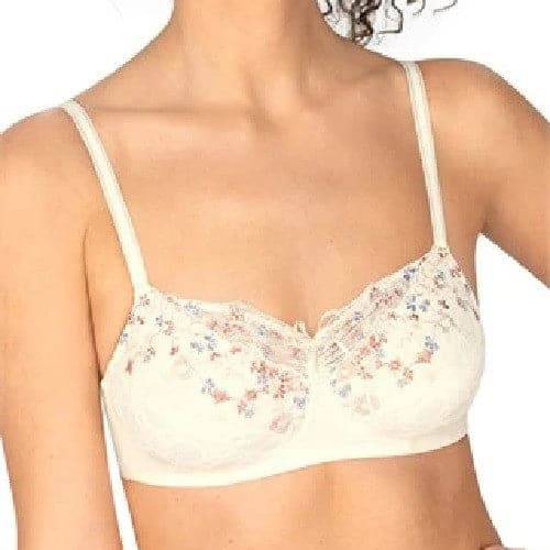 Amoena Daydream Wire-Free Bra - Off-White/Floral