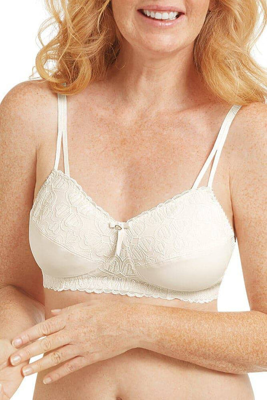 Amoena Be Beautiful Wire-Free Bra - Charming Off-White