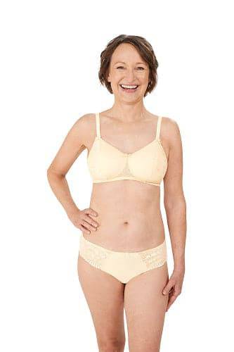 Amoena Mariella Padded Soft Cup Mastectomy Bra - Vanilla