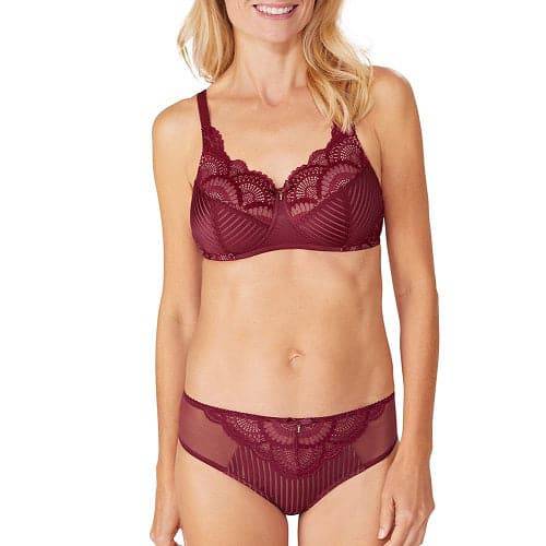 Amoena Karolina Padded Wire-Free Bra Red/Nude