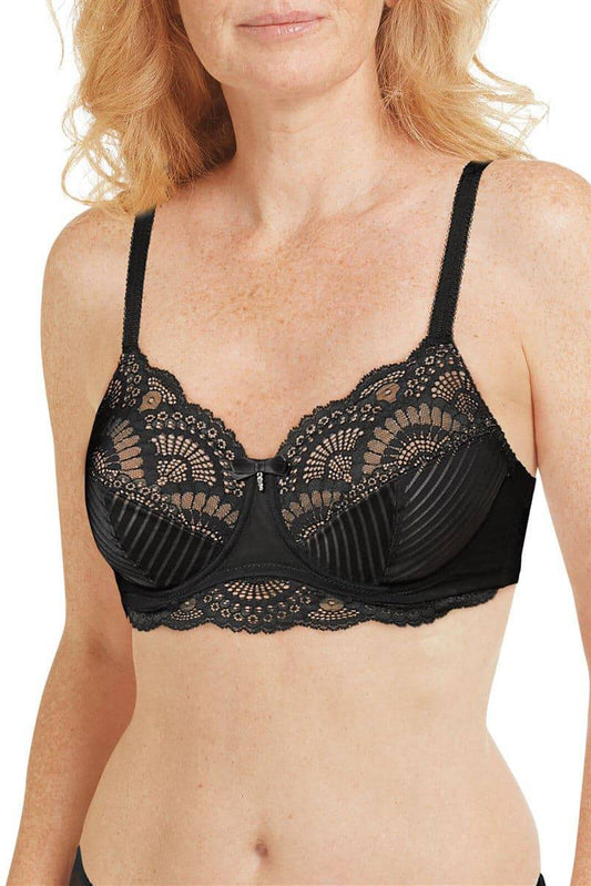 Amoena Karolina Underwired Bra - Black/Nude