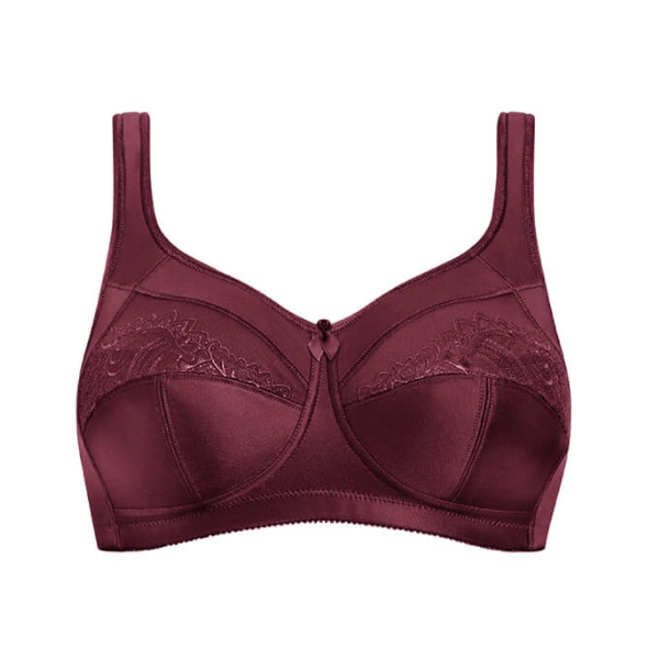Amoena Isadora Wire-Free Bra - Burgundy 32B