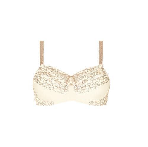 Amoena Alina Wire-Free Mastectomy Bra - Off-White/Beige