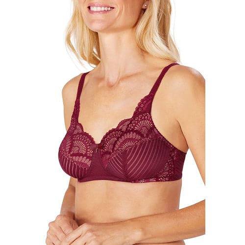 Amoena Karolina Wire-Free Bra Red/Nude