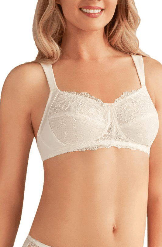 Amoena Marie Wire-Free Bra Off-White