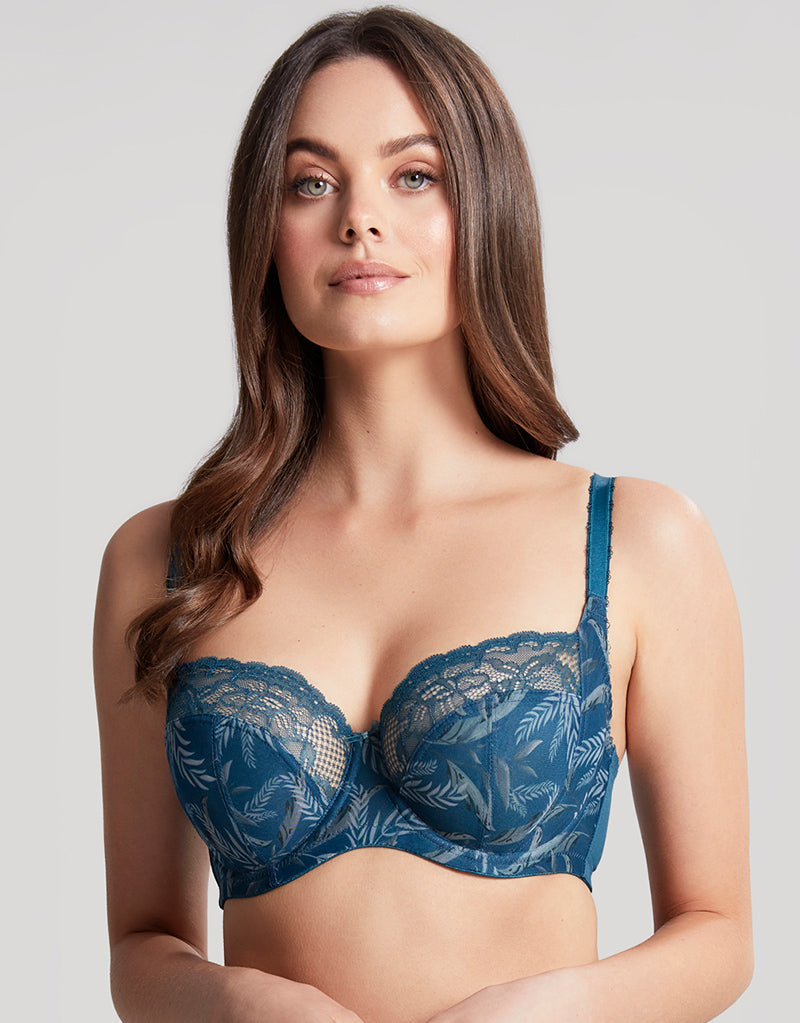 Panache Jasmine Balconette Bra Botanical Teal